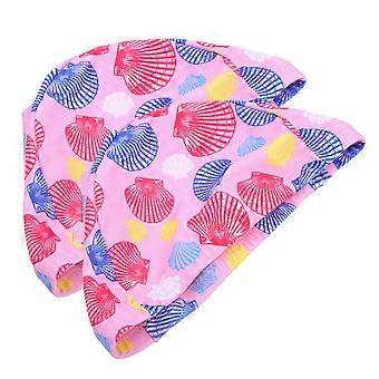 Hawaii Swimming Caps Kids Swim Hat for Comfortable Swimming 2Pcs