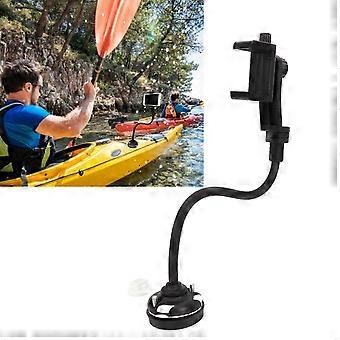 Flexible Long Arm Kayak Phone Mount Holder 360 Degree Rotatable Universal Canoe Phone Bracket for Boat