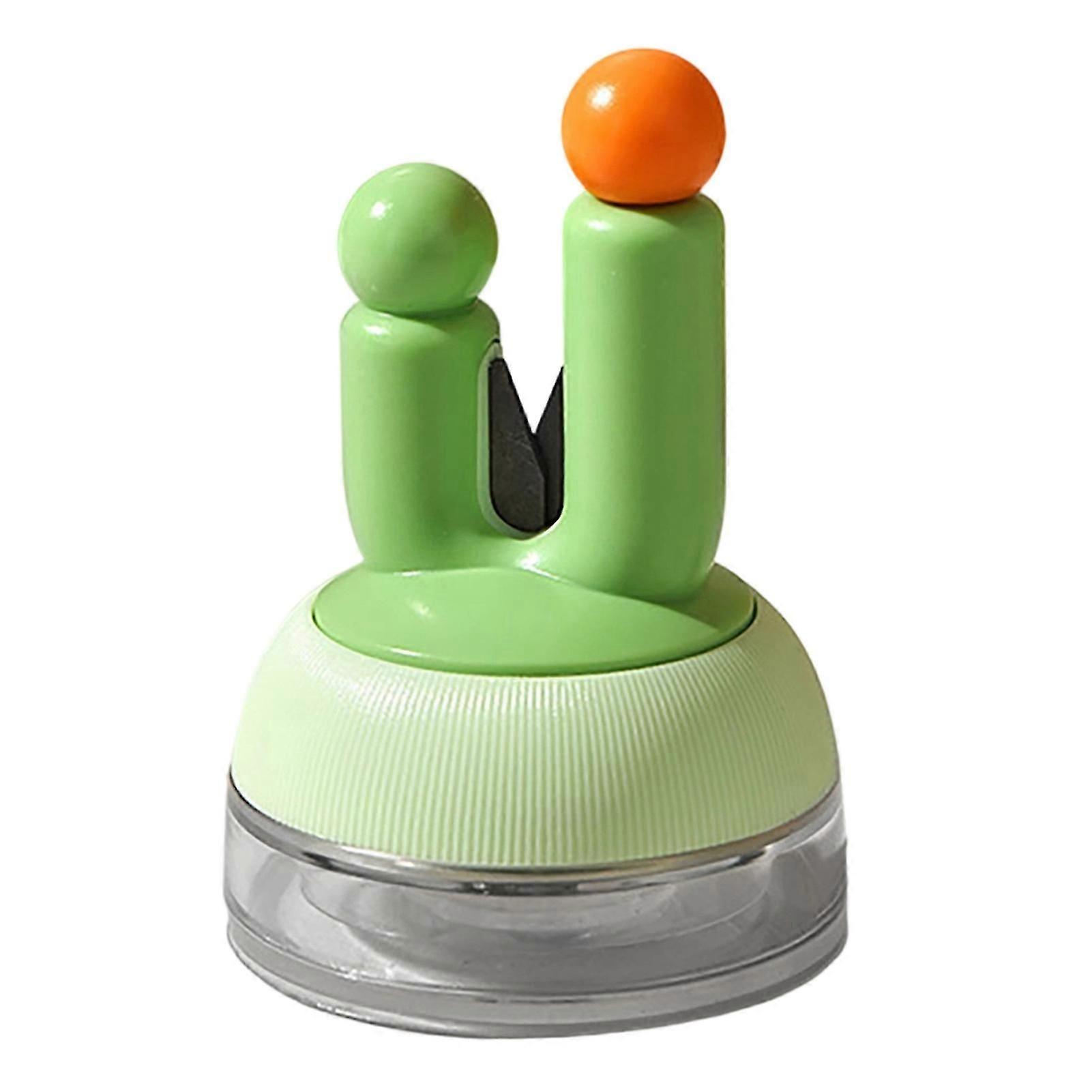 Suction Cup Knife Sharpener, Cactus Shape Diamond Tool for Kitchen Knives Scissors