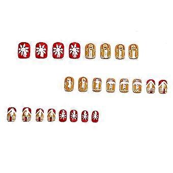 Christmas Snowflake Fake Nails, Easy to Display and Reuse for Holiday Events