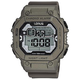 Lorus Digital Man Watch Digital Quartz With Silicone Bracelet R2301LX9