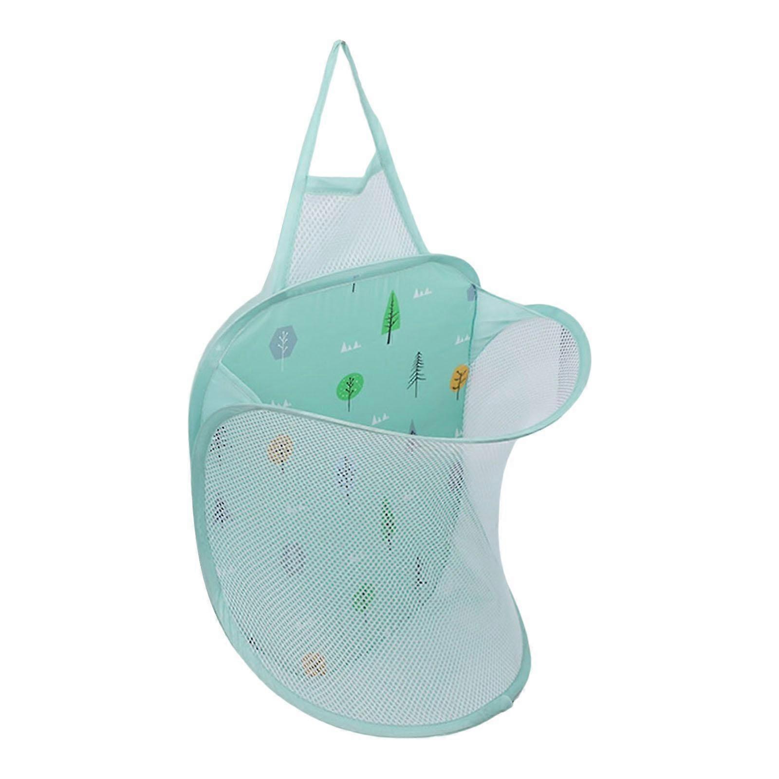 Hanging Laundry Hamper, Mesh Laundry Basket Foldable Hamper Collapsible Dirty