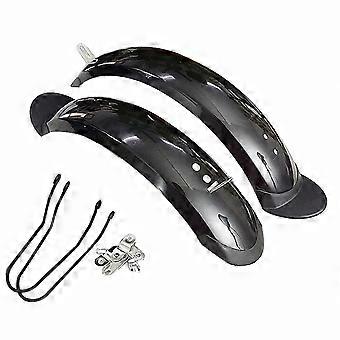 2 Pieces Bike Mudguard Set Universal Fit for Wet-Weather Riding, Daily Commuting