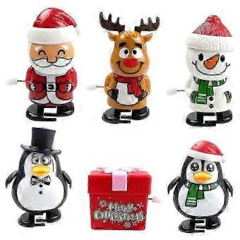 6-Pack Wind-Up Christmas Santa
