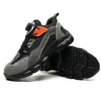 Rotated Button Safety Shoes For Men Sneakers Steel Toe Cap Shoe Construction Work Shoes Puncture-Proof Work Safety Shoes Boots