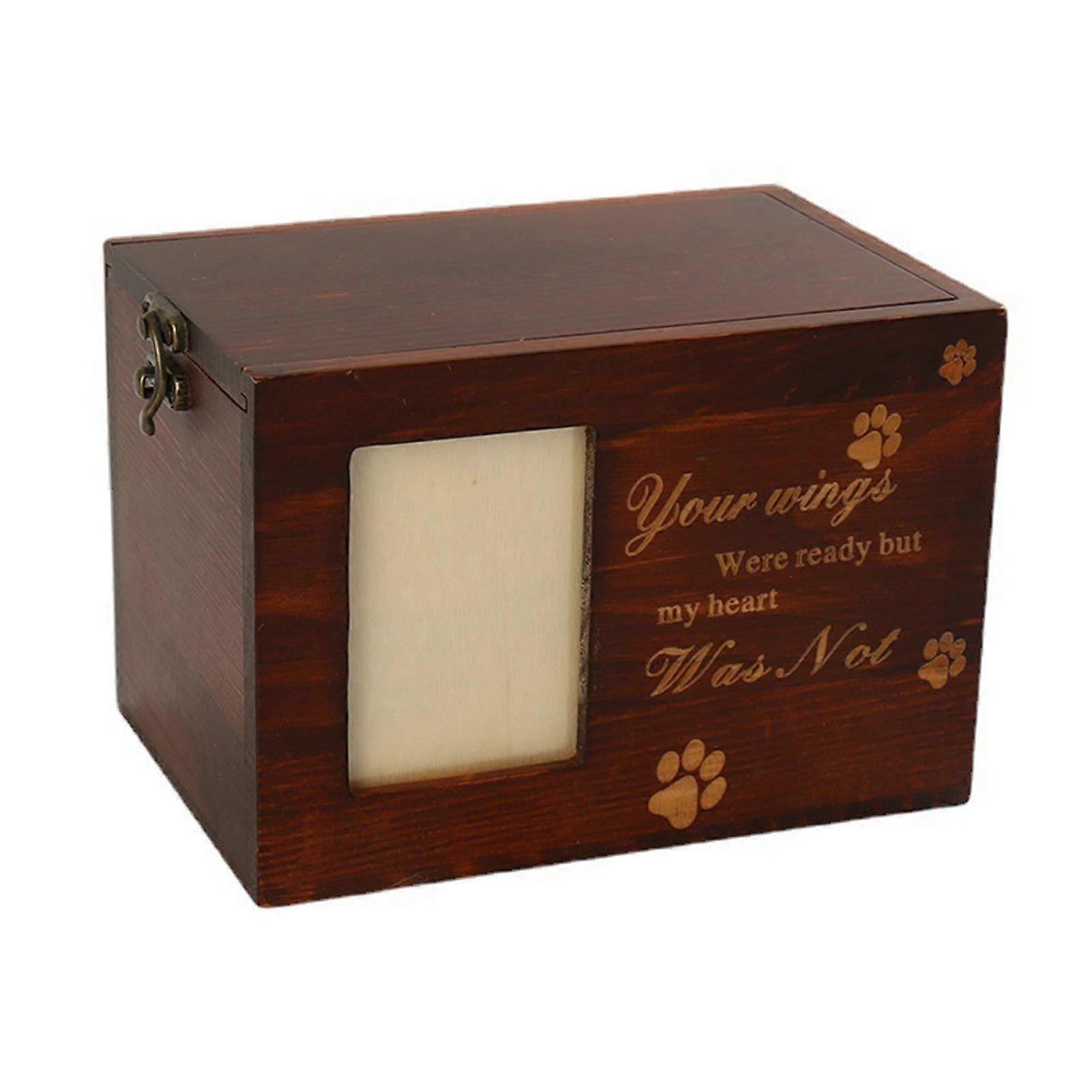 Compact Solid Wood Pet Memorial Urn
