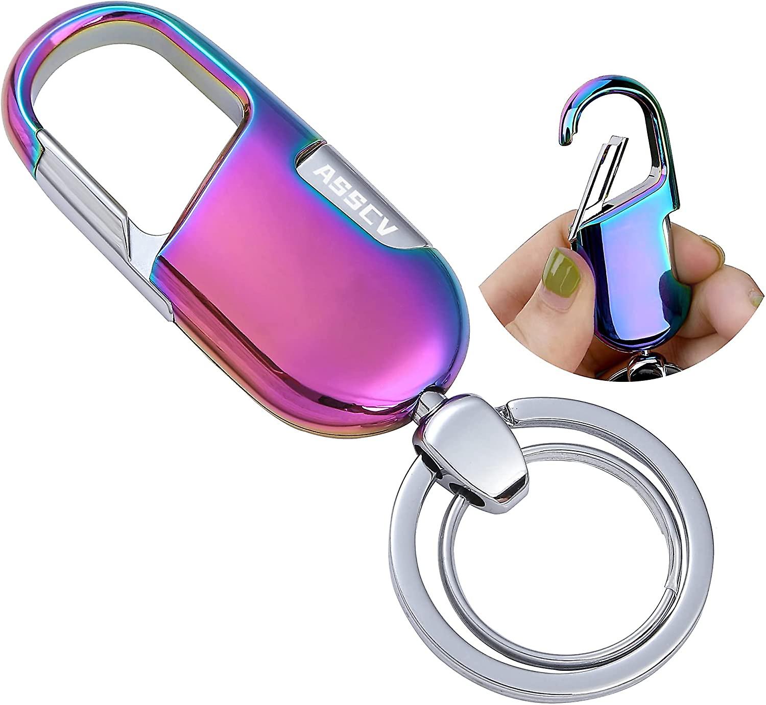 ASSCV Quick-Release Car Keychain – Heavy Duty Clip, 2 Key Rings, Gift Box, For Men & Women - View #13