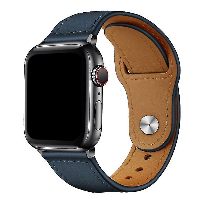 Pxcl Suitable For Applewatch Strap, Retro Business First Layer Leather Buckle Apple Strap