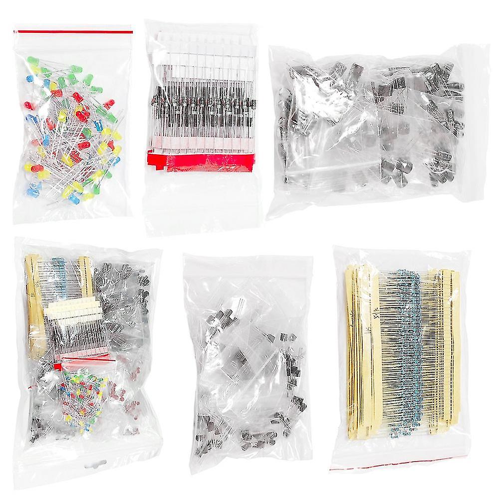 1390pcs elektronische componenten Kit Led Diode Transistor Condensator Weerstand
