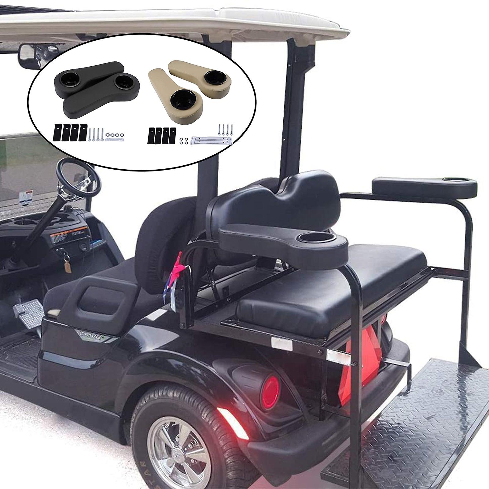 Set Of 2 Universal Golf Cart Armrest W/cup Holder For Club Car