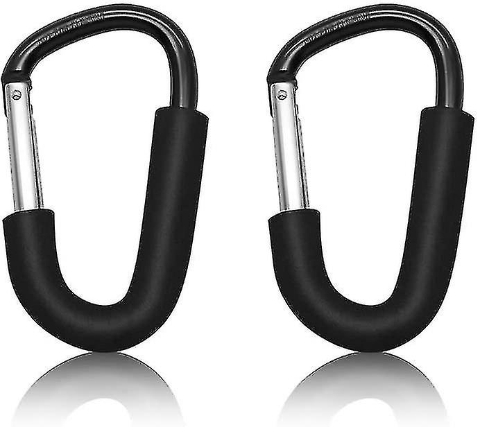 2pcs Kinderwagan Hooks, Buggy Snap Hooks Mummy Clip Pram Buggy Shopping Bag