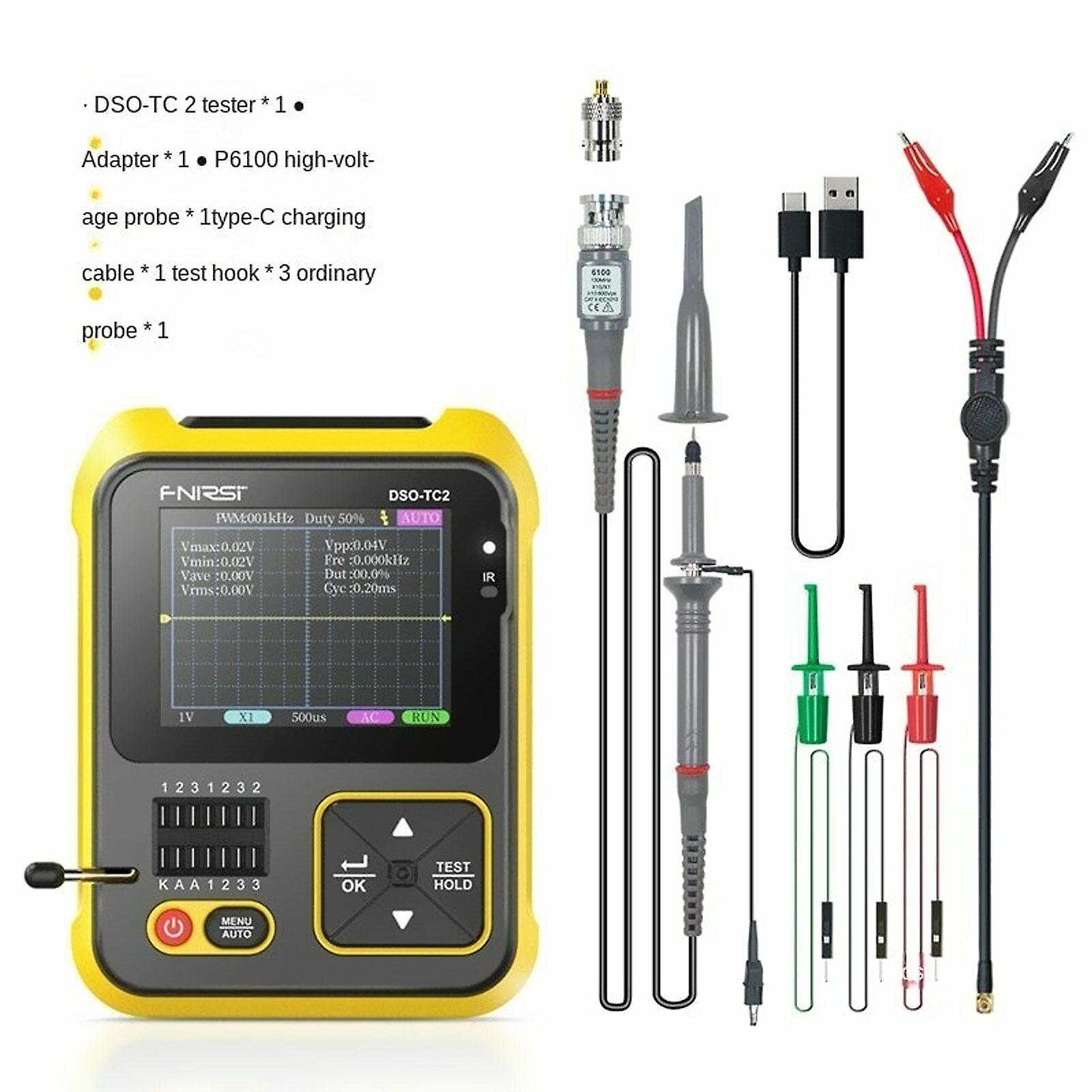 Dso-tc2 200kmhz Handheld Digital Oscilloscope 2.5ms/s 2.4"; Transistor Tester 2.5ms/s Tft Color Screen