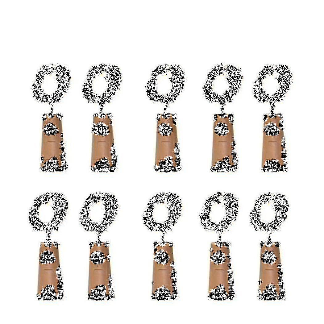10 Packs Including Battery Led Wine Bottle Stopper Copper Wire Light String 2m 20led Atmosphere Dec