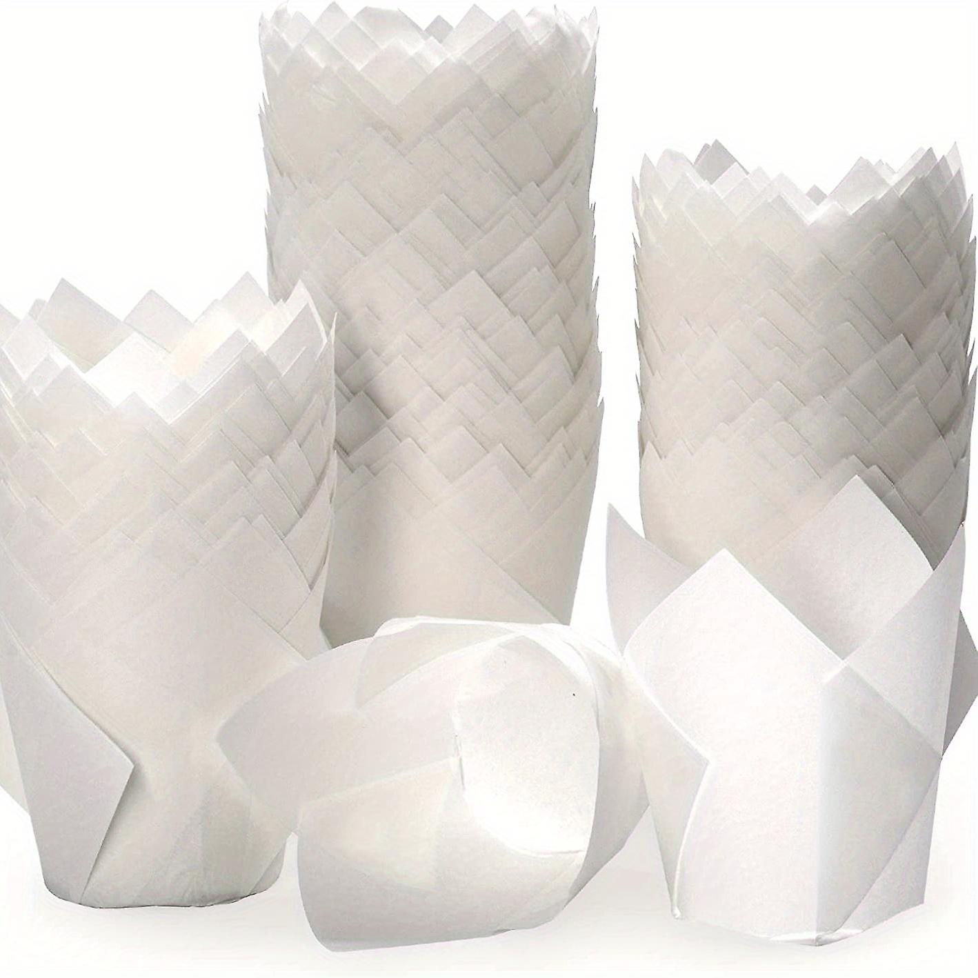 100pcs Tulip Cupcake Liners Disposable Muffin Cups Cupcake Wrappers Paper Cupcake Cups Muffin Molds Baking Tools Kitchen Gadgets Kitchen Acces
