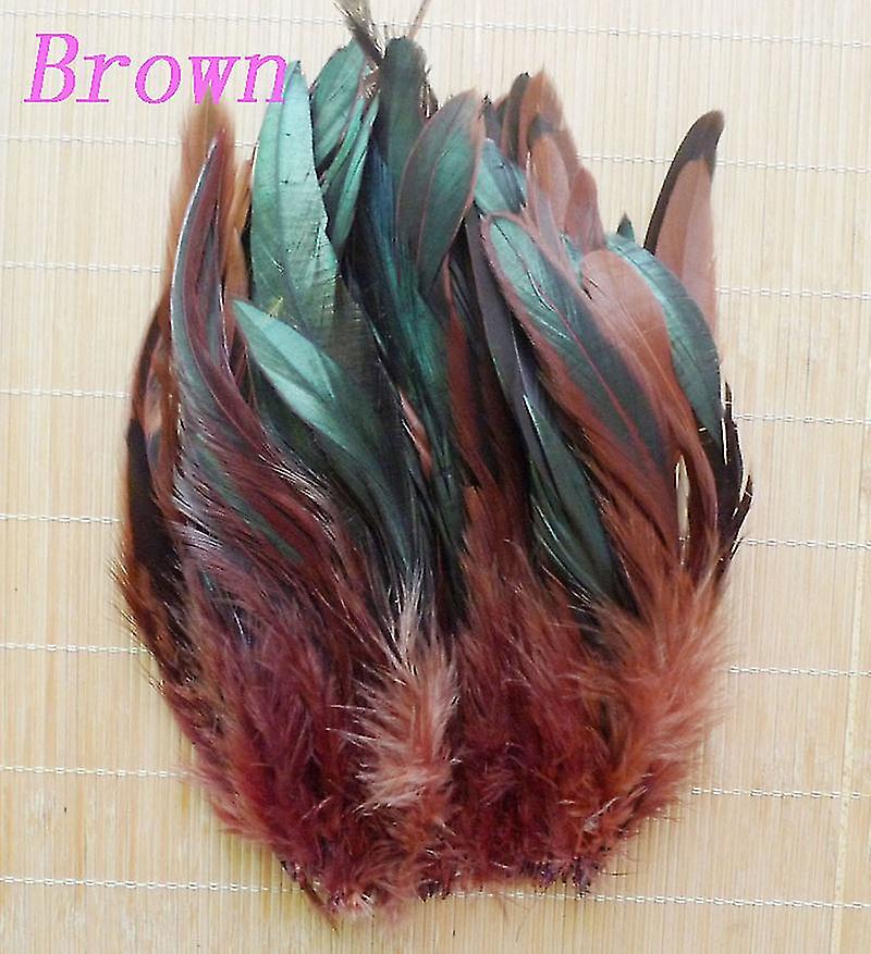 200 יח 'נוצות זנב זין טבעי 13-18 ס"מ נוצות תרנגול נוצה שחורה לקרנבל ליל כל הקדושים קישוט מלאכת יד