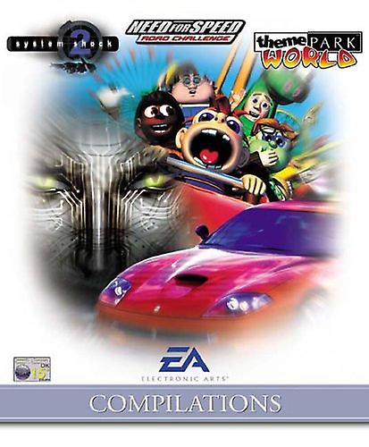 EA Compilations NFS Road Challenge Theme Park World and System Shock 2 (PC) - New & Sealed
