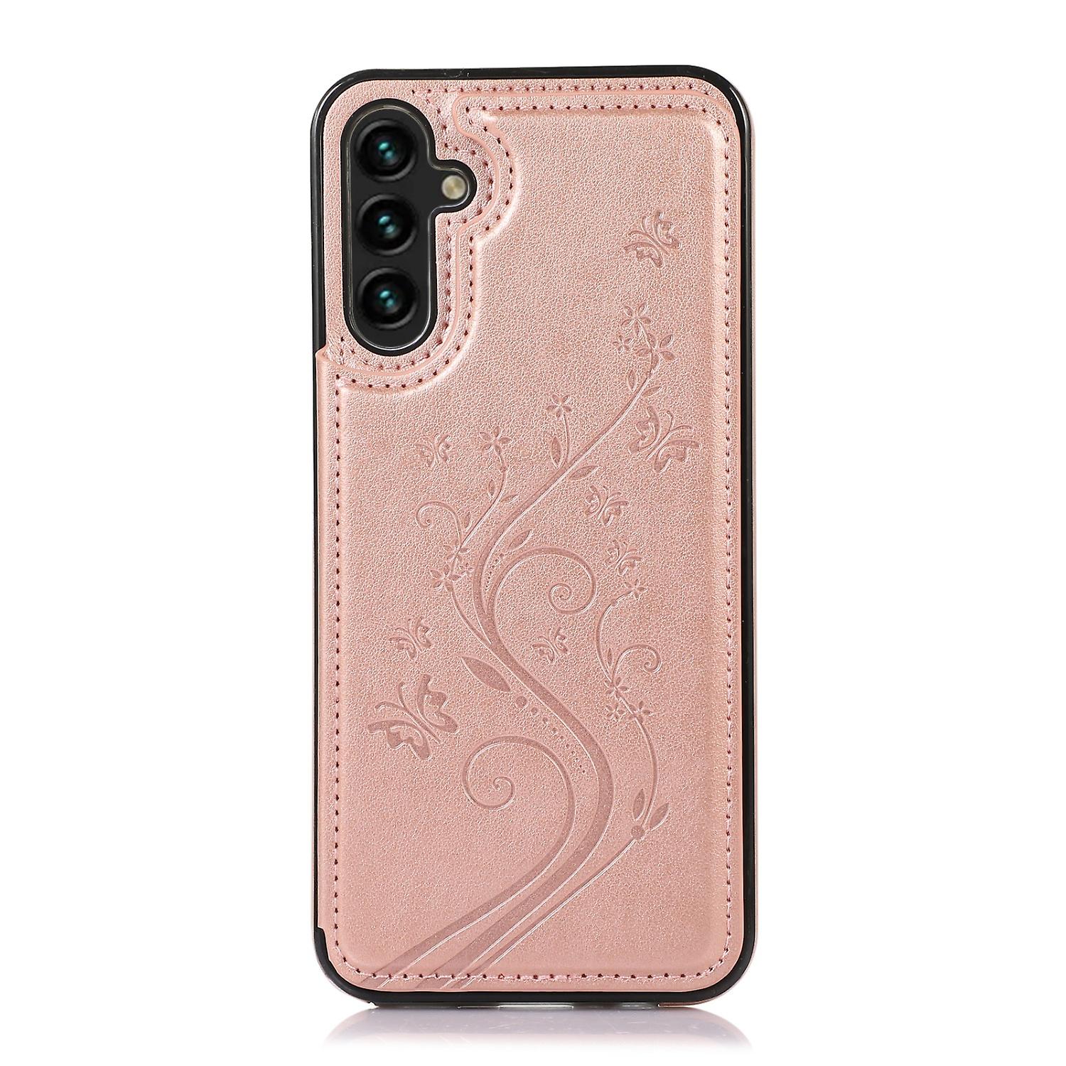 Pu Leather Flower Case For Samsung Galaxy A54 A14 A73 A53 A33 A13 A72 A52 A32 A71 A51 A21s A70 A50 A30 S A20 A20e A10e 4g 5g Card Slot Magnetic Phone