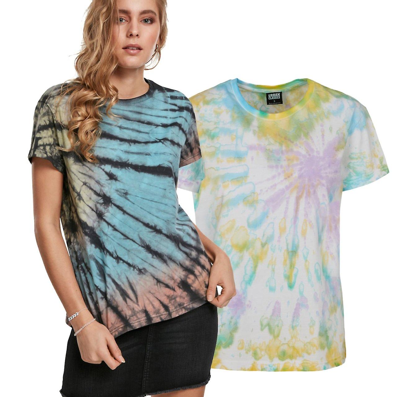 Urban Classics 女士 - 扎染男友衬衫上衣