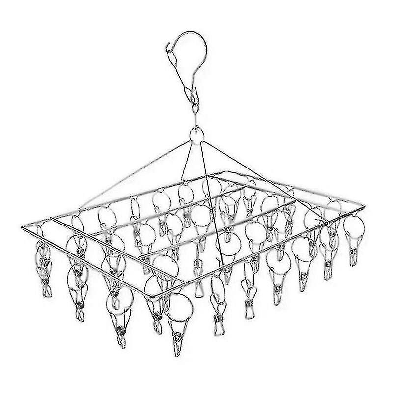 Sockentrockner, Trockner Mit 40 Windfesten Clips Aus Edelstahl Fr Socken, Unterwsche, Kleidung, Hand