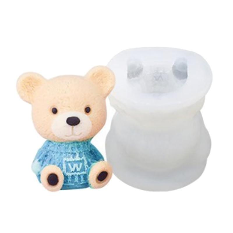 Bear Dog Shape Silicone Ice Cube Tray Maker Cake Chocolate Mold DIY Baking Tool