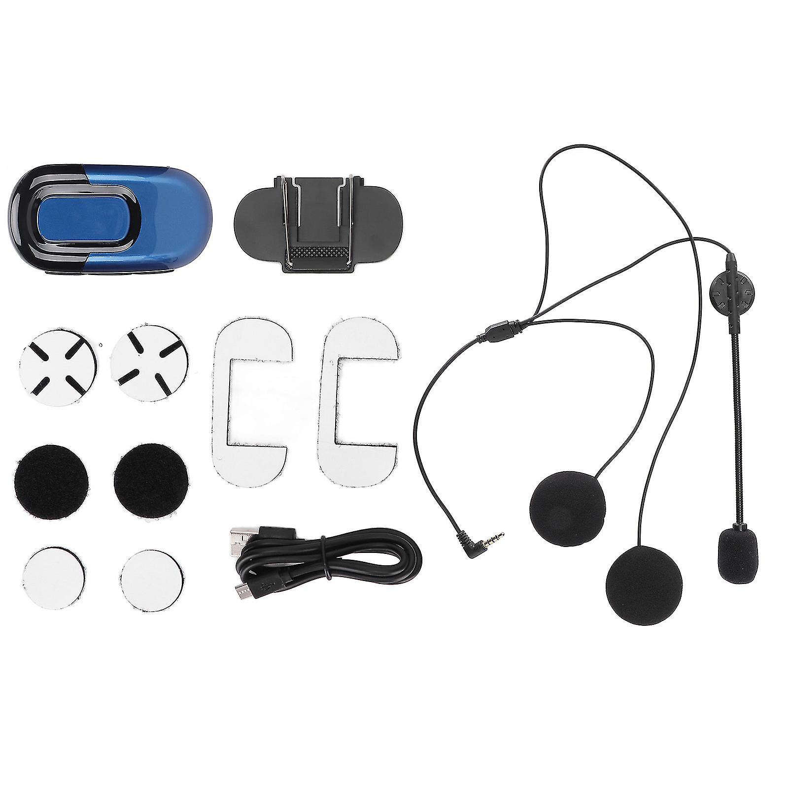 Bluetooth 5.0 Motorcycle Helmet Headset - Noise Reduction, Waterproof, Easy Install