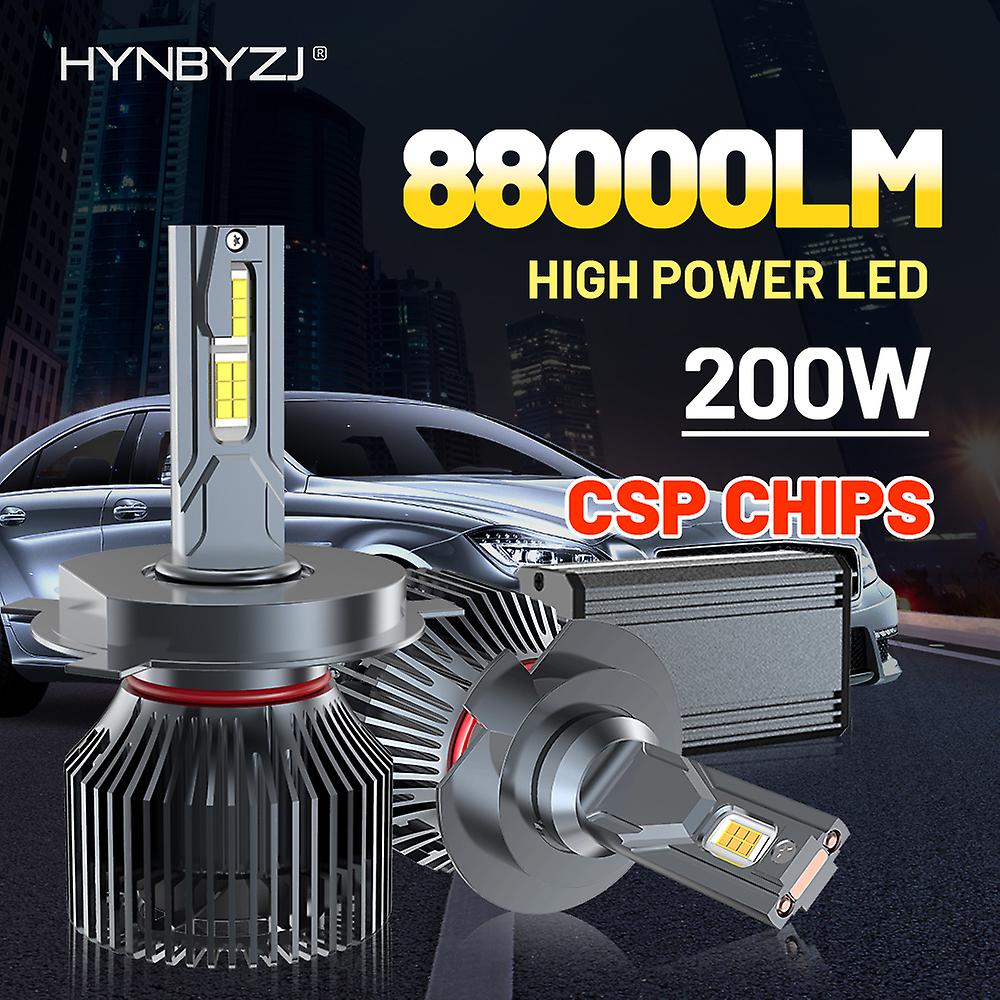 -200w 88000lm Canbus Led Headlight H4 H7 Led Bulb H1 H8 H9 H11 49005 Hb3 9006 Hb4 9004 9007 9008 Led Auto Fog Light 12v