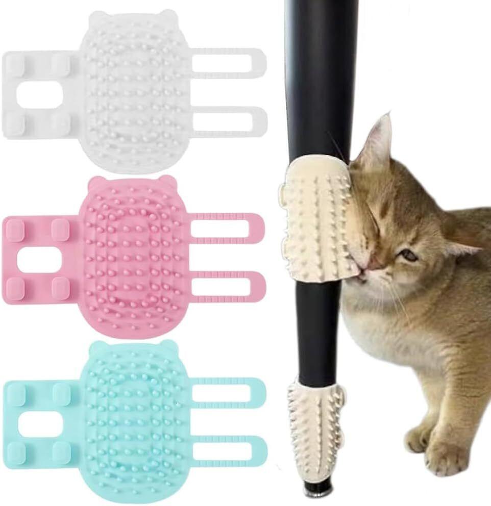 Cat Self Groomer, Silicone Softer 2-in-1 Self Cleaning Pet