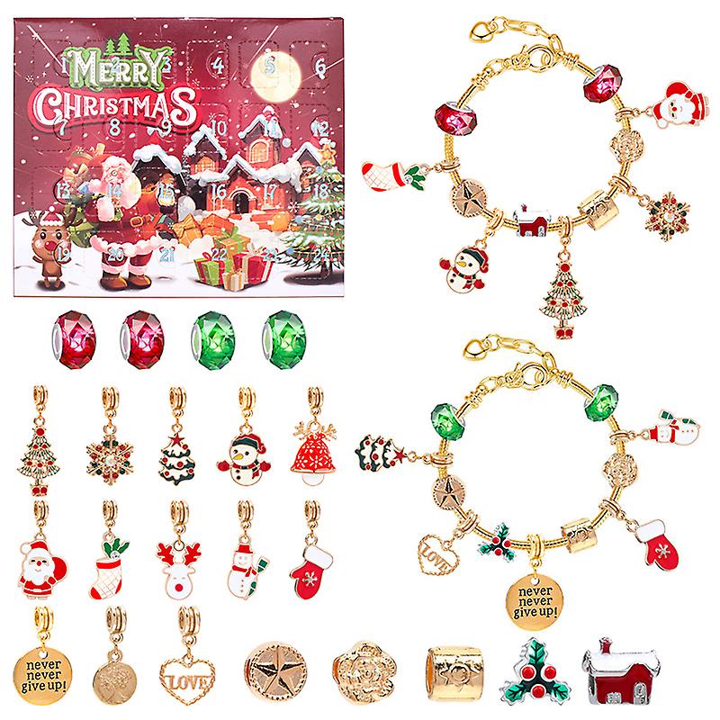Calendario De Adviento 2024 Con Pulsera Y Colgantes De Dibujos Animados – 24 Días De Sorpresas Para Niños Y Niñas
