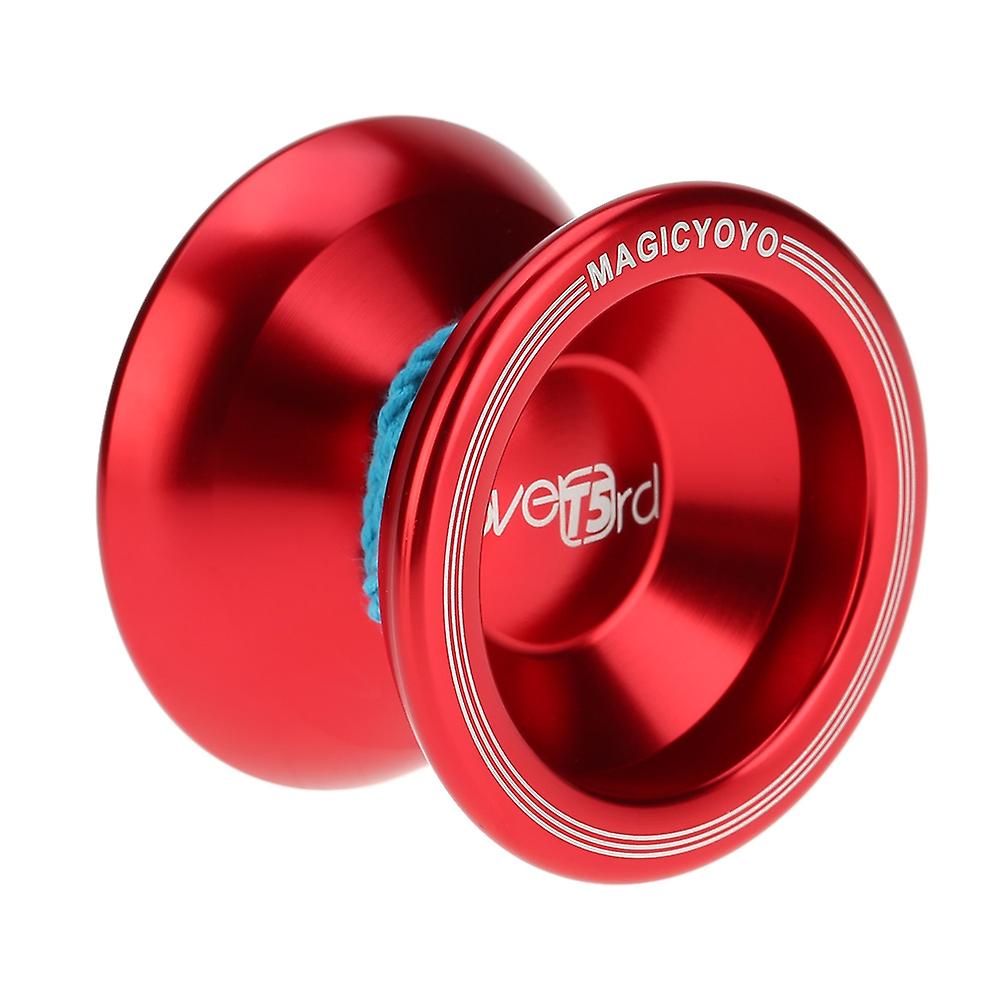 Professional Magic Yoyo T5 Overlord Aluminum Alloy Metal Yoyo 8 Ball KK Bearing with String for Kids