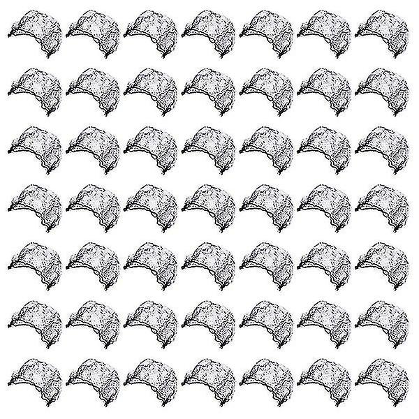 100pcs Hair Nets Invisible Elastic Mesh For Wig And Hair Fixing (rough Black 30)