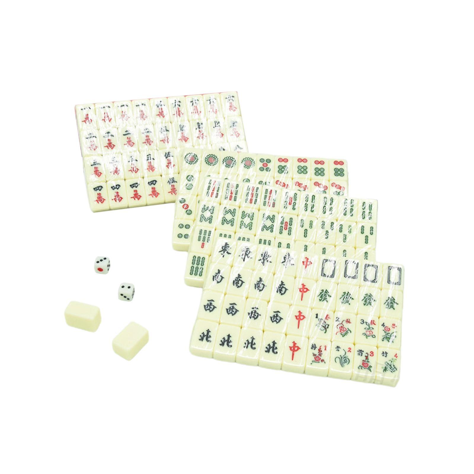 Mini set di giochi Mahjong portatile Regali Mahjong leggeri classici per picnic
