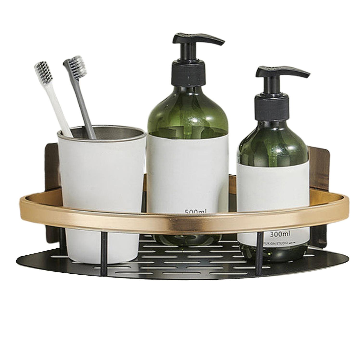 رف الحمام خال من الثقب القوي تحمل كوب شفط مقاوم للماء مجوف مستطيل / مثلث S