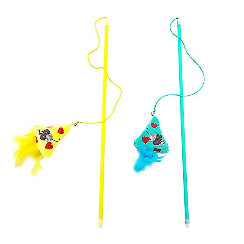 2pcs Cat Teaser Stick