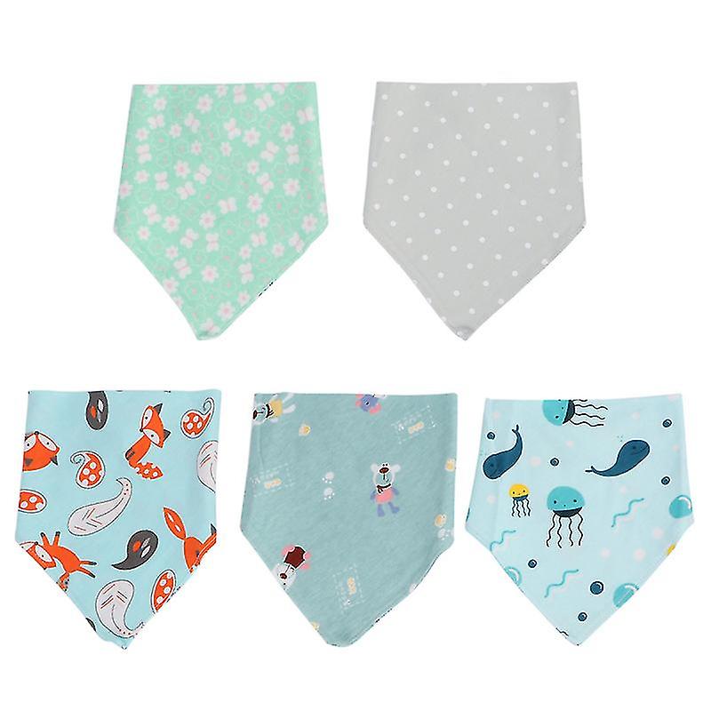 5pcs Simple Bibs