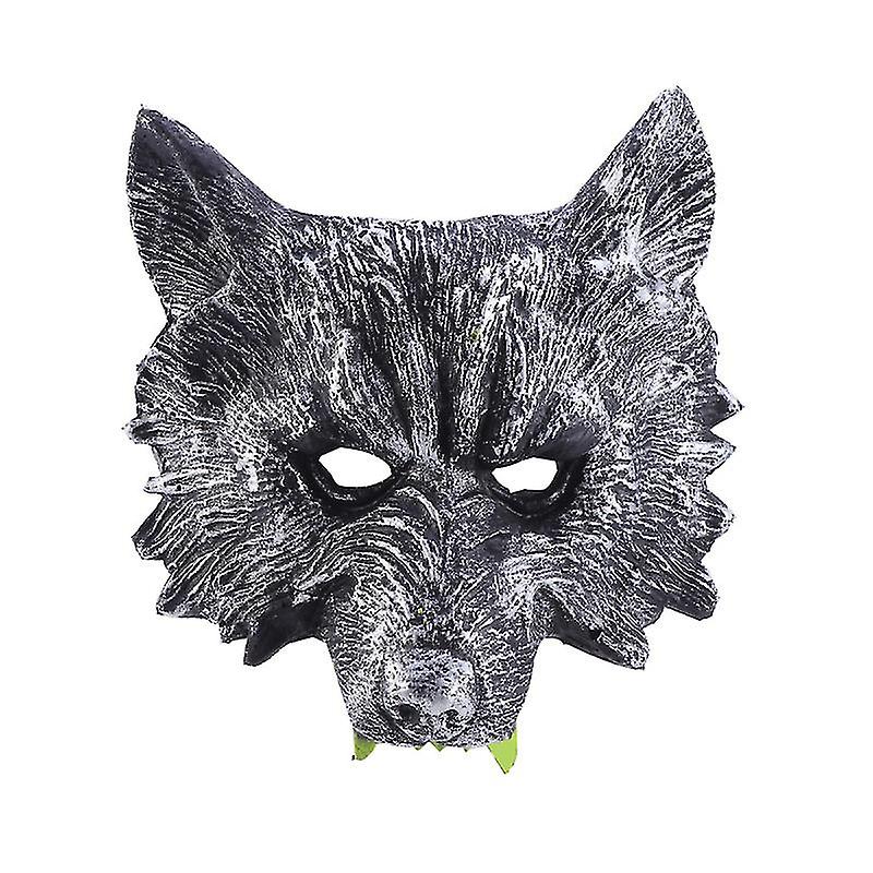 1pcs Grey Wolf Mask For Halloween Decorations