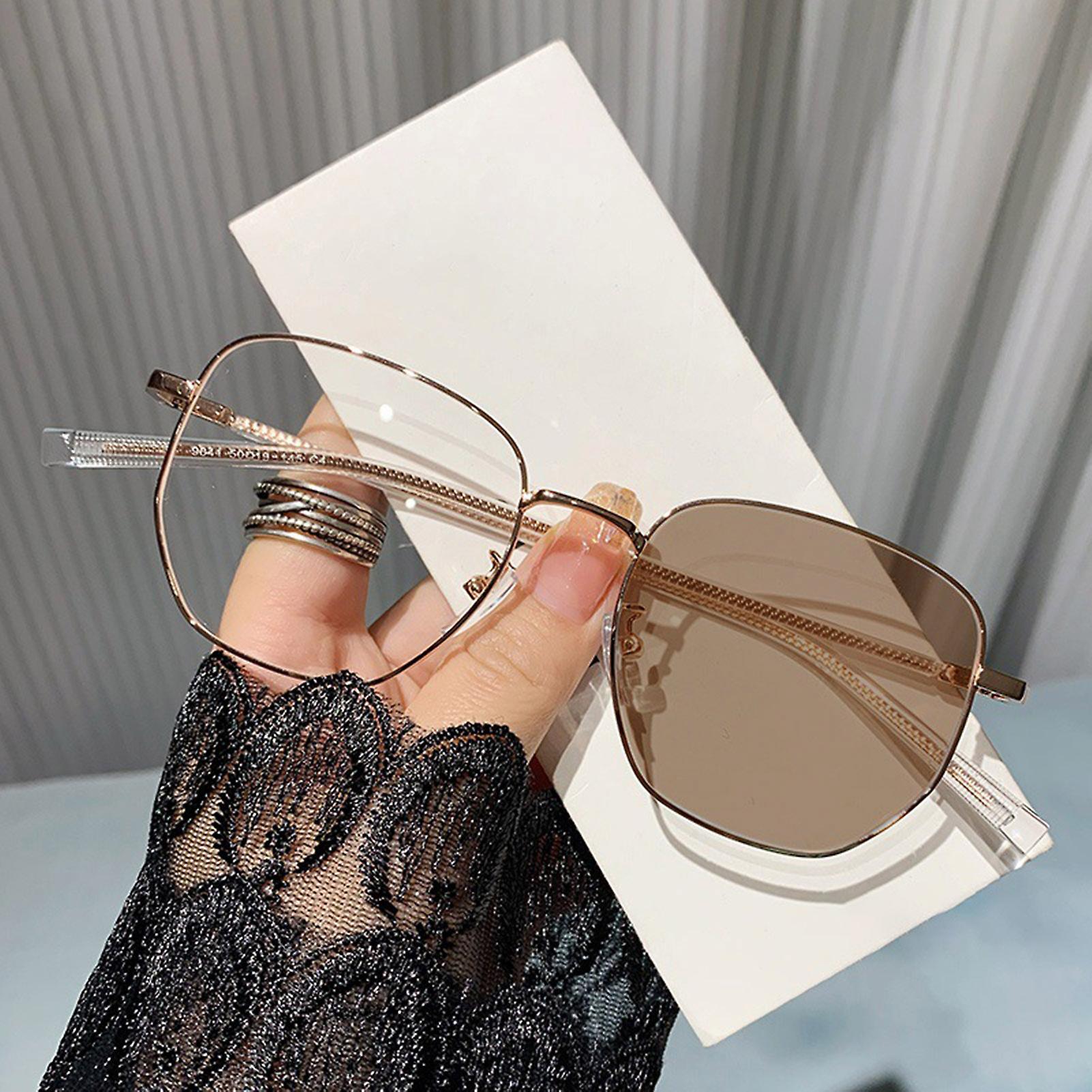 Blue Light Filter Computer Glasses UV400 Protection Large Spectacles Photochromic Sunnies for Men and Women