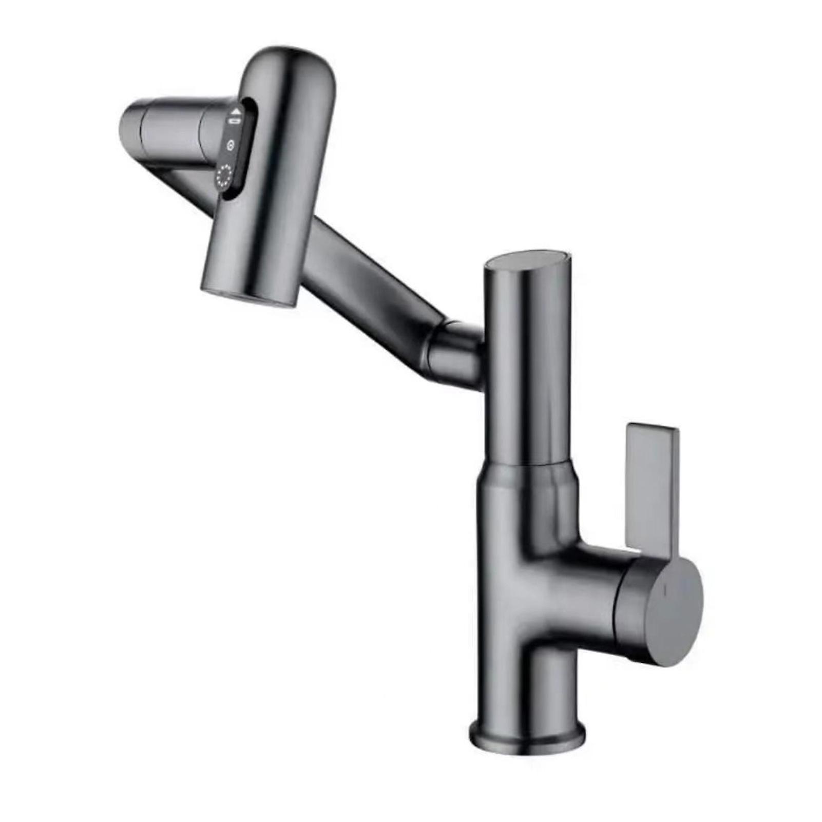 Rotating Faucet with Digital Display Household Faucet Replacement for Home Bathroom