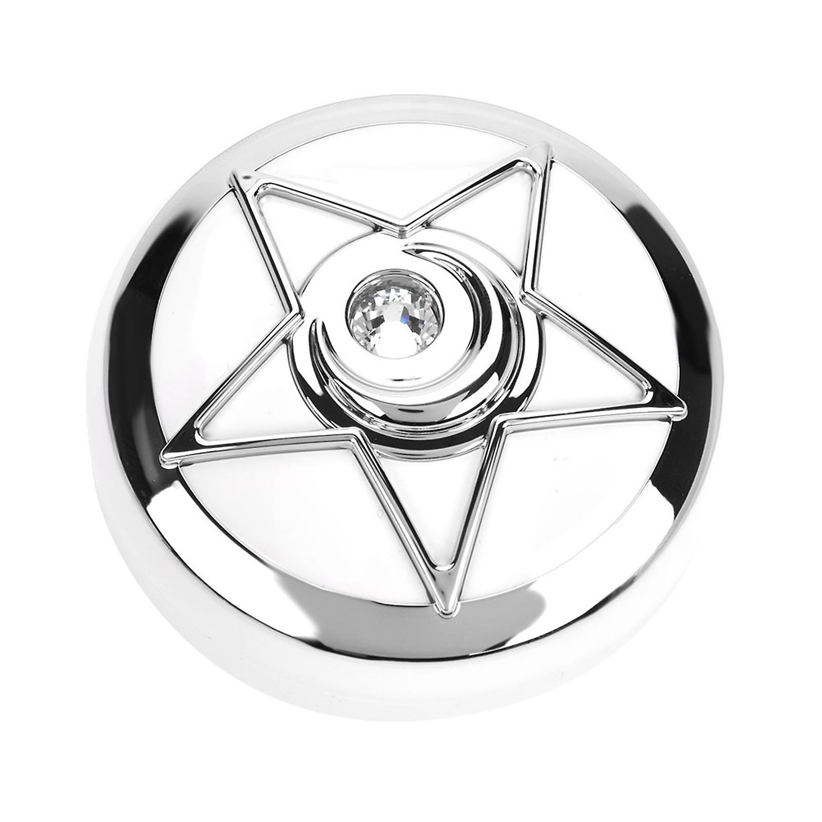 Portable Contact Lens Box with Pentagram Mirror White Case