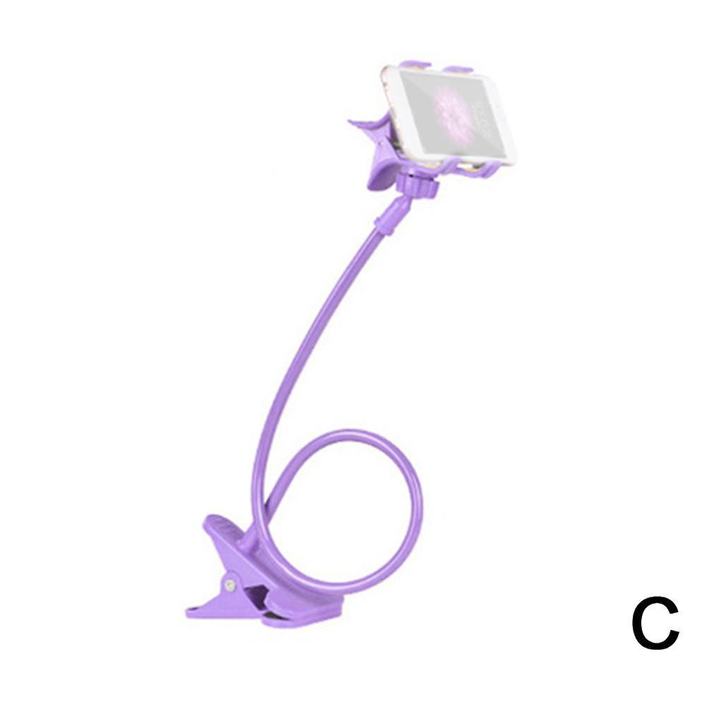 Universal Lazy Mobile Phone Gooseneck Stand Holder Flexible Bed Desk Table Clip