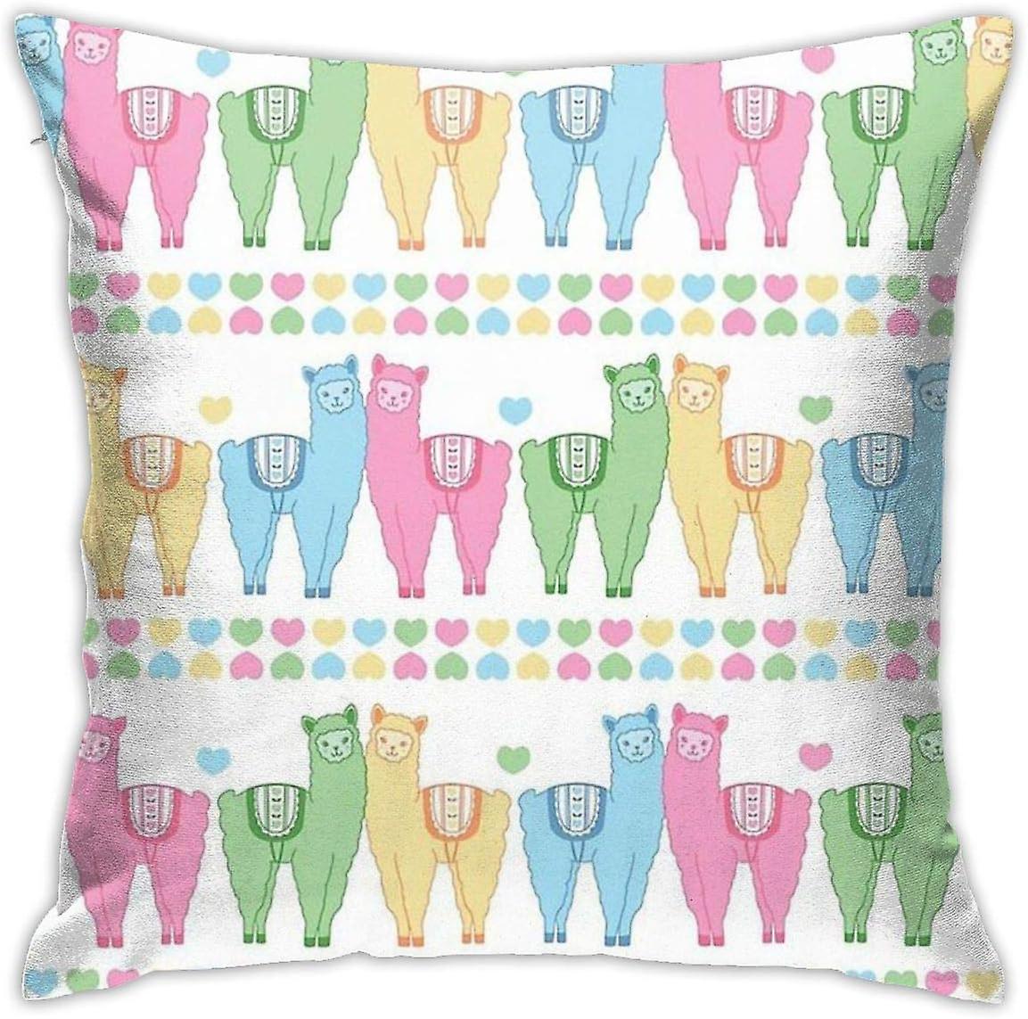 アルパカアルパカクッションスロー枕カバーソファ寝室用装飾枕カバー45CM * 45CM AA-1618
