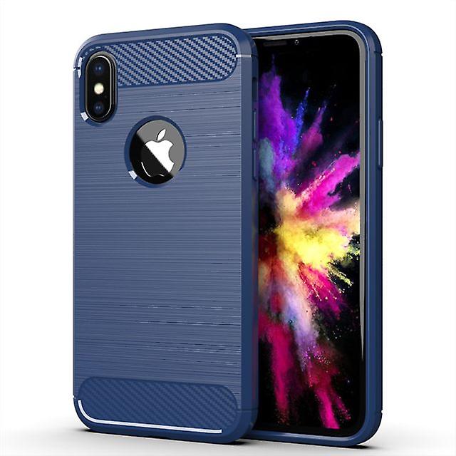 Durable Soft Protective Shell Case for Apple iPhone XS - Blue