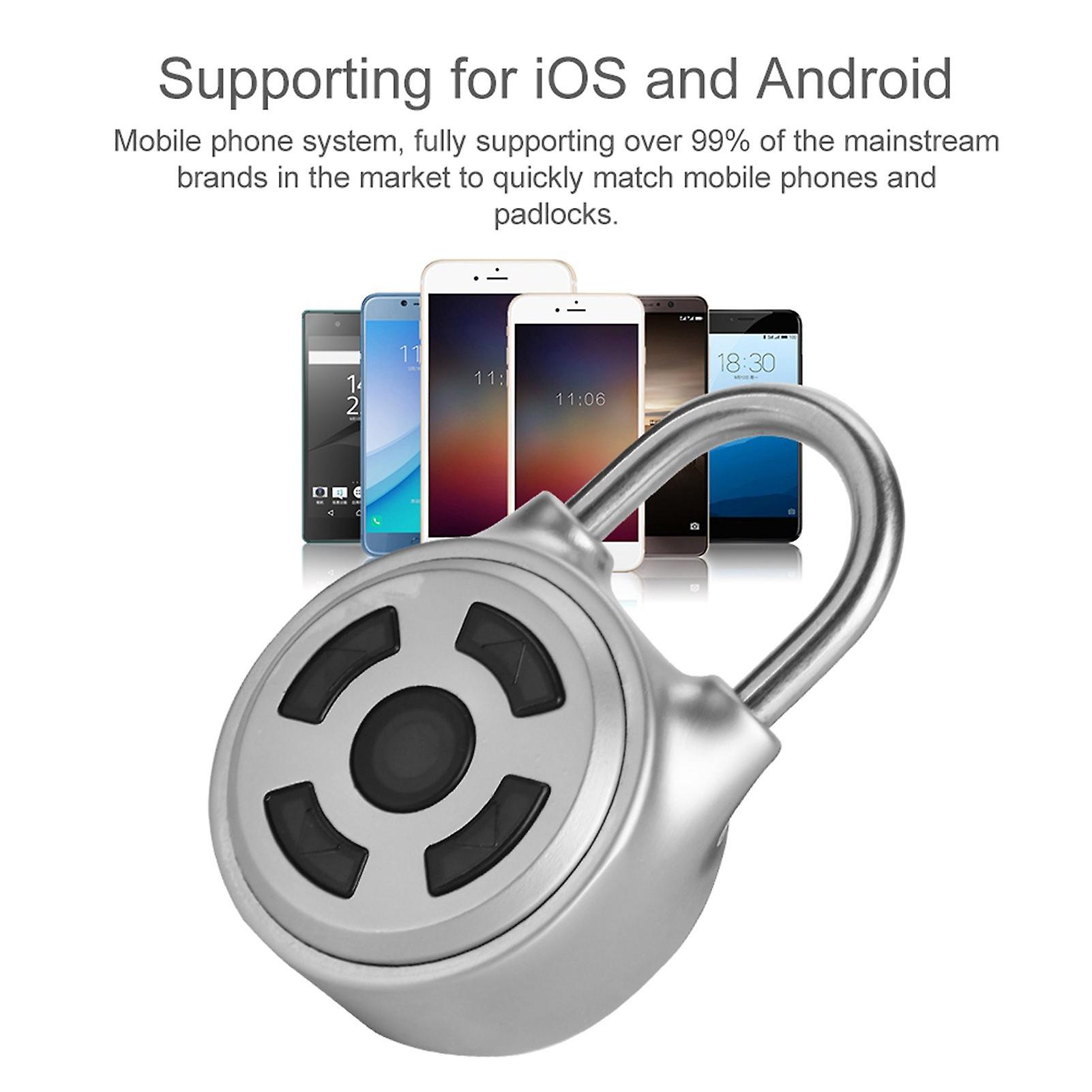 Universal Mini Wireless Metal Bluetooth Padlock Electronic Keyless Lock APP Control Password