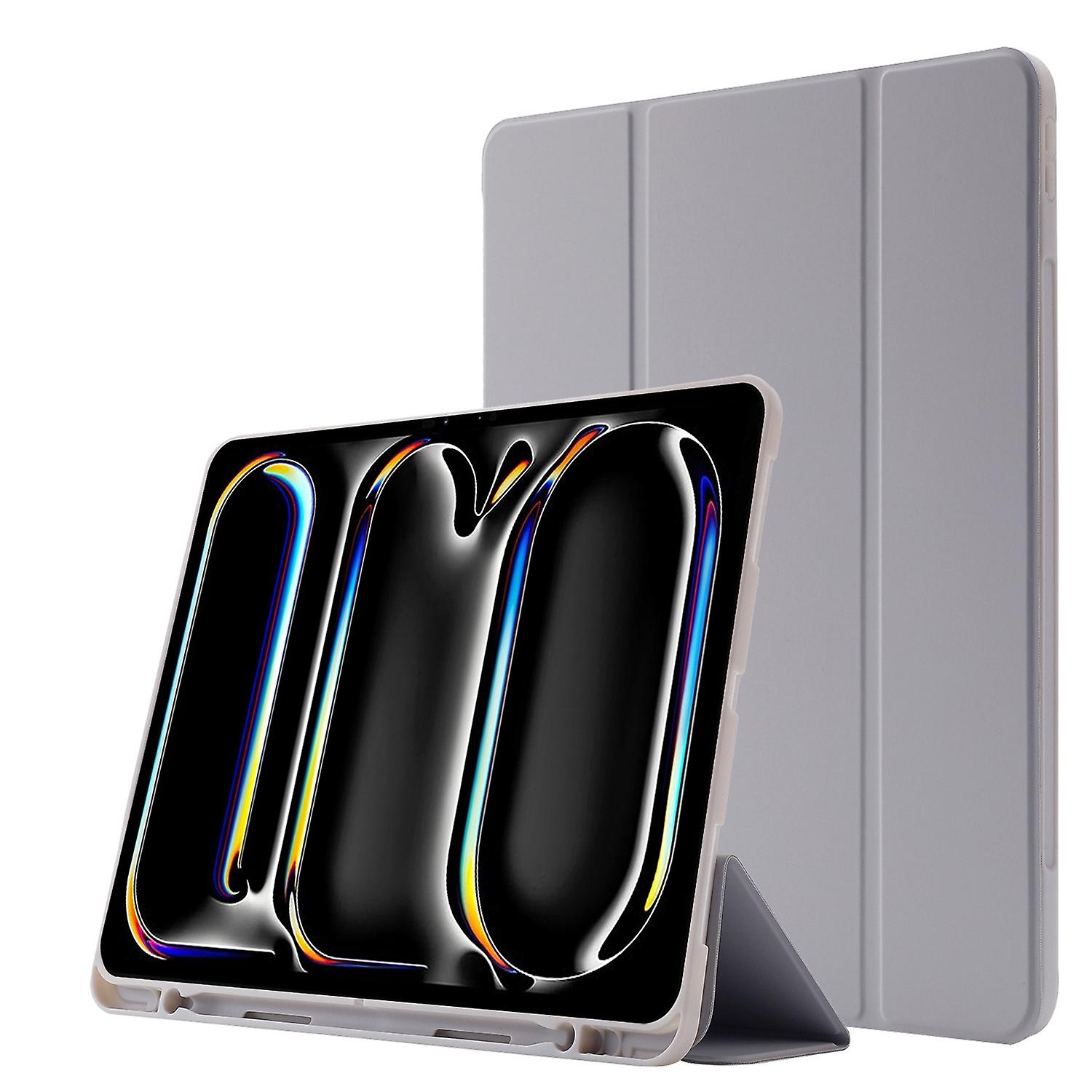 Tri-fold Leather Tablet Case For iPad Pro 13 2024