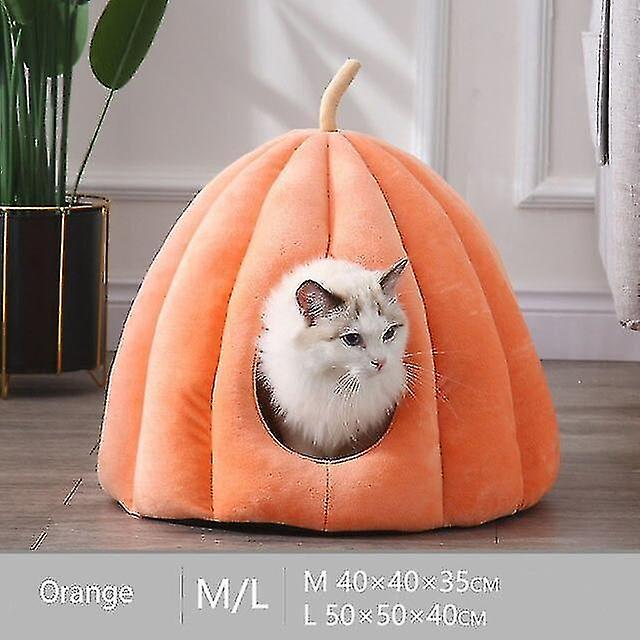 Cat Litter Winter Warm Closed Pumpkin Pet Cave House Large Removable And Washable Yurt Cave House