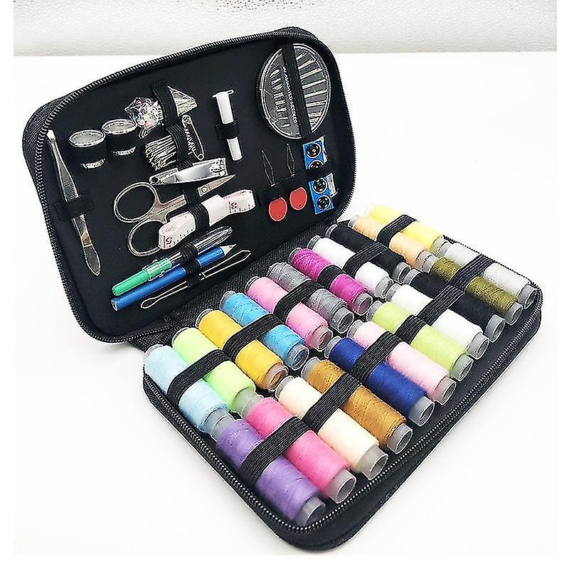 Premium Portable Sewing Kit with 130 Sewing Accessories and Carrying Case - Includes Assorted Needle