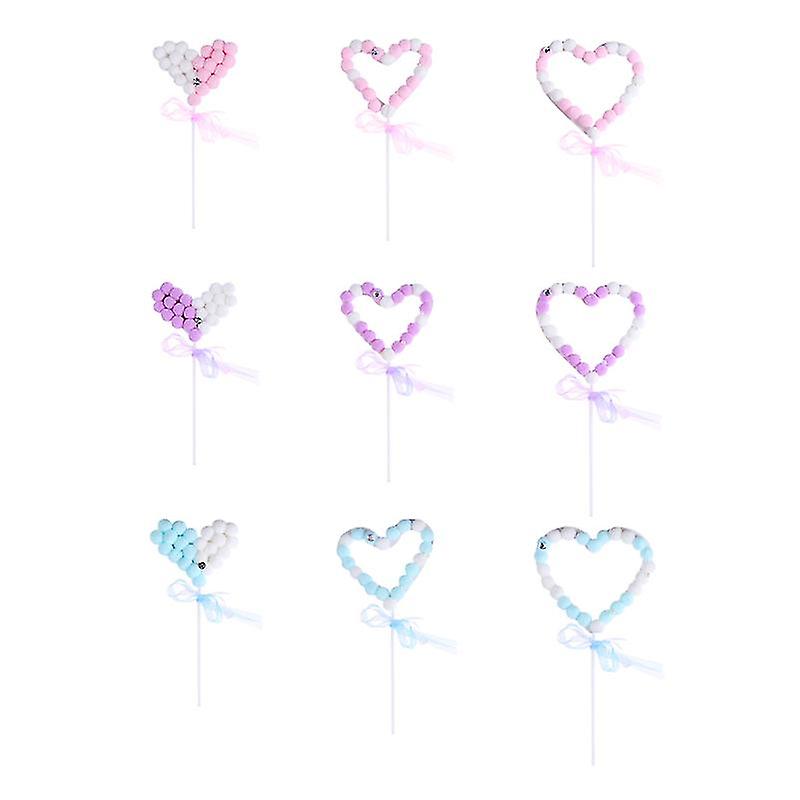9pcs Birthday Cake Toppers