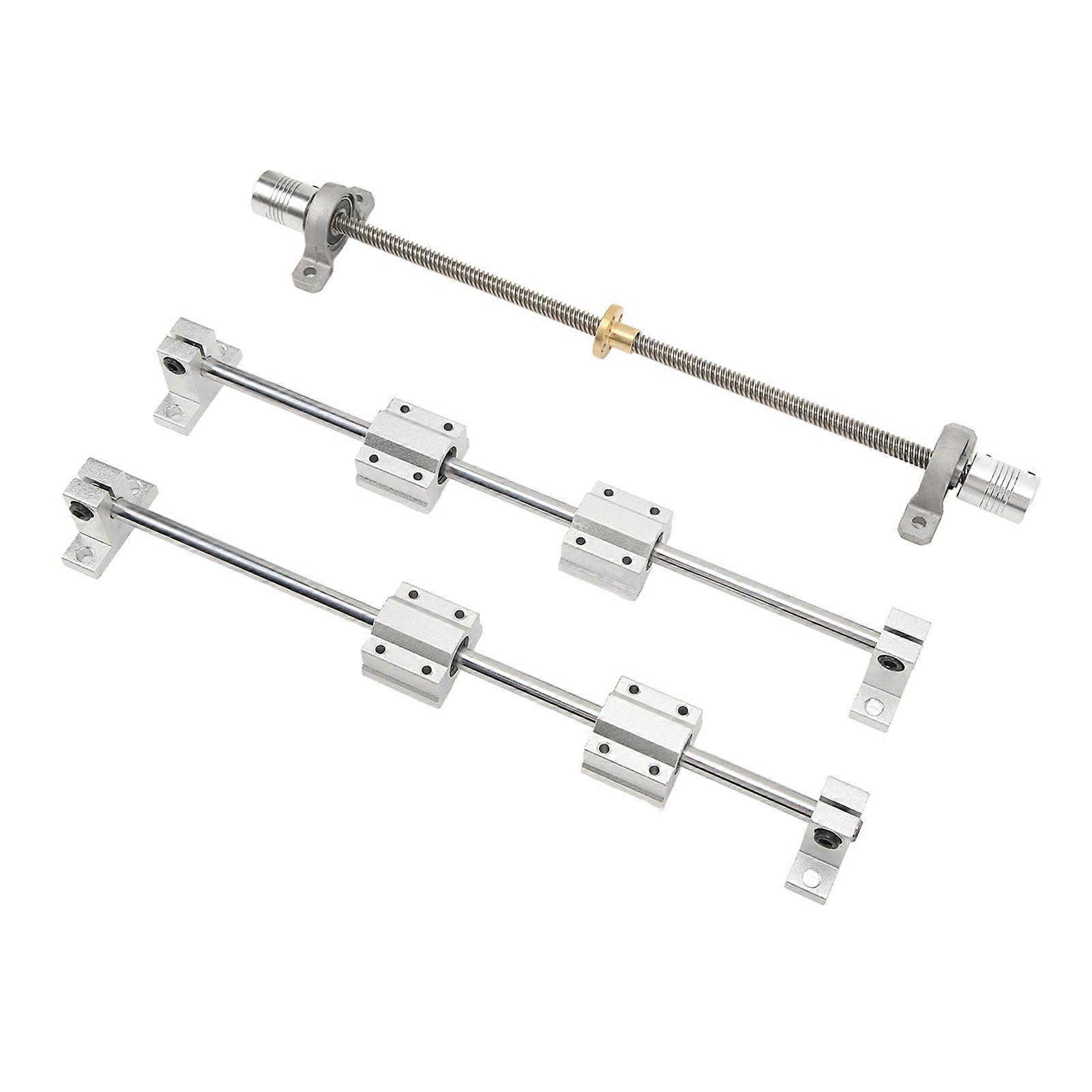 Linear Motion Rod Shaft Guide Shaft Support SC8UU Slide Block KP08 Bearing Pillow for 3D Printer Engraving Machine 8 350 