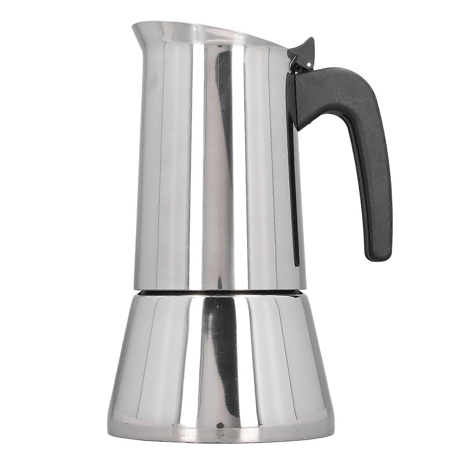 9-Cup Induction-Compatible Moka Pot in Stainless Steel