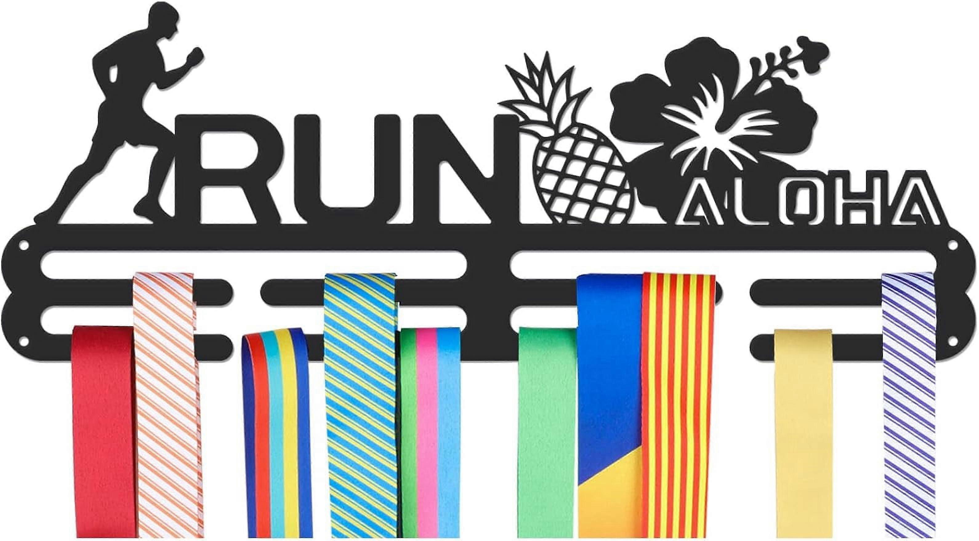 Medals Hanger Display Holder Rack Hawaii Run Theme Medals Display Wall Mounted Frame Sports Medal Holder Racks