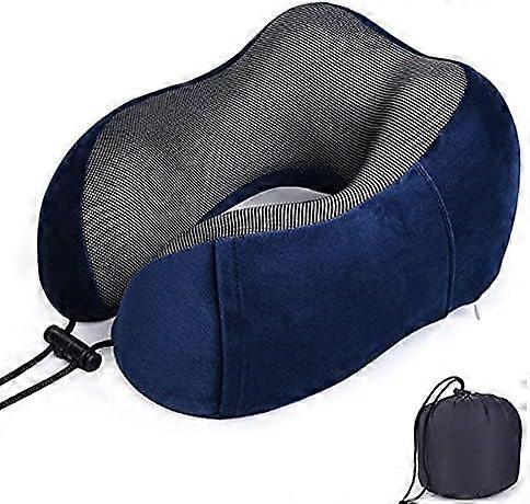 Travel Pillow, Memory Foam Neck Pillow for Travelling Or Flight, Ergonomically Designed Neck Support Pillow